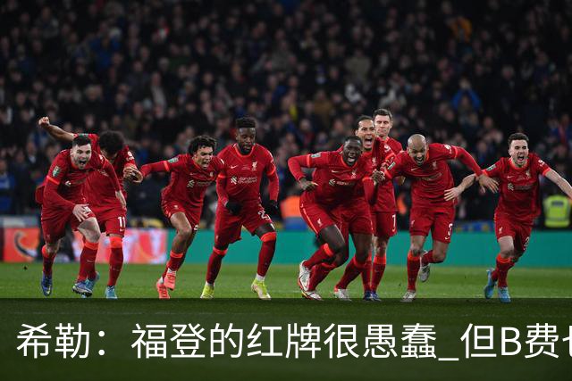 希勒：福登的红牌很愚蠢 但B费也应该被红牌罚下，如果罚就都得罚